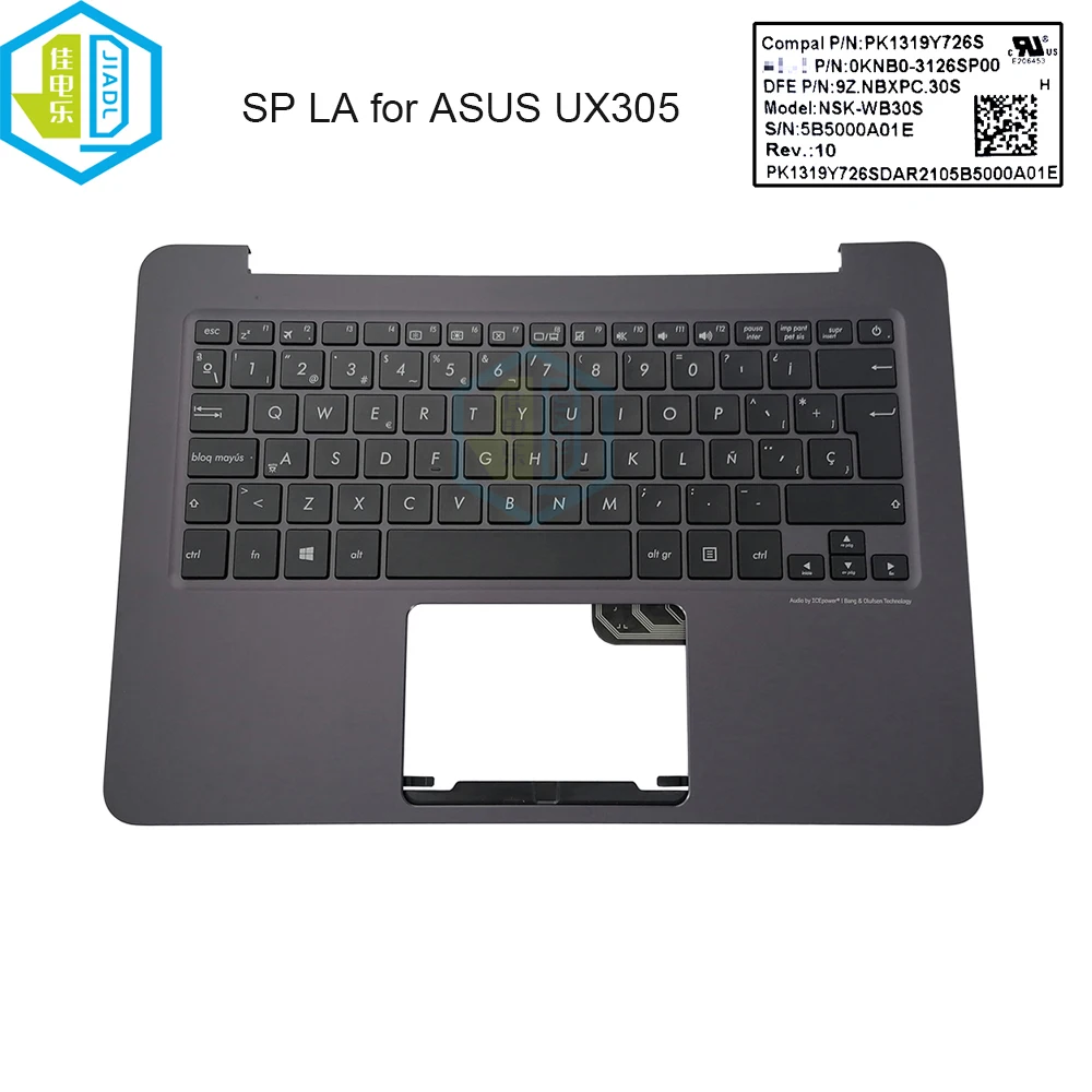 

Latin Spanish Keyboard Topcase Palmrest Cover For ASUS UX305 Zenbook UX305CA-EHM1 UX305FA 90NB06X1 90NB06X2-R31SP0