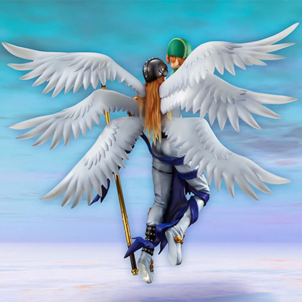 Pre-order Original MegaHouse Angemon & Takeru Takaishi PVC 22cm Anime Character Collectible Display Toy Digimon Desktop Gifts view 6