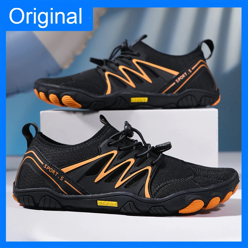 

Unisex Aqua Footwear New Elastic Comfortable Outdoor Wading Breathable Beach Swimming Non Slip Soft Bottom Five Finger Sneakers