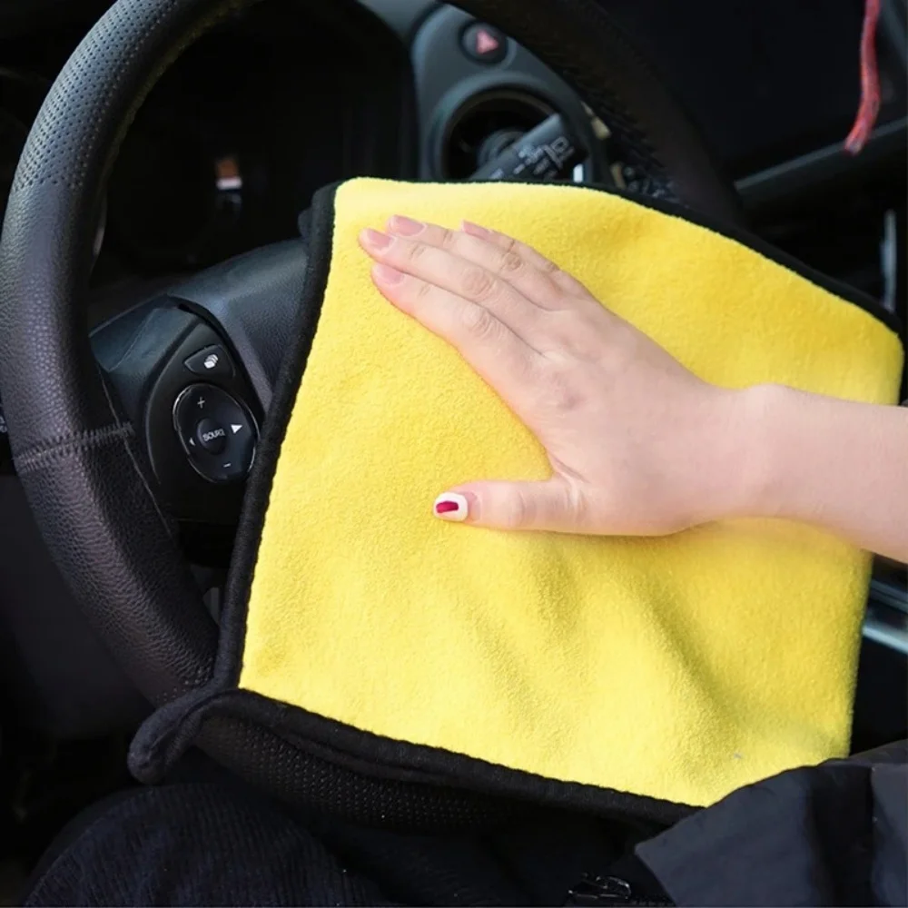 30x30 CM Thicken Car Wash Towel Soft Car Cleaning Drying Cloth Two Color High Density Towel Car Cleaning Towel 1/2/3/5/6/10pcs