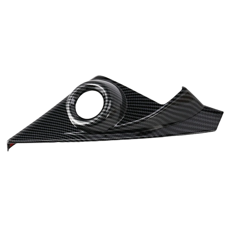 3X ABS Carbon Fiber Interior Front Door Speaker Window A Pillar Cover Trim For Honda Civic 2016-2019 Sedan 10Th Gen 2-Pc image 2