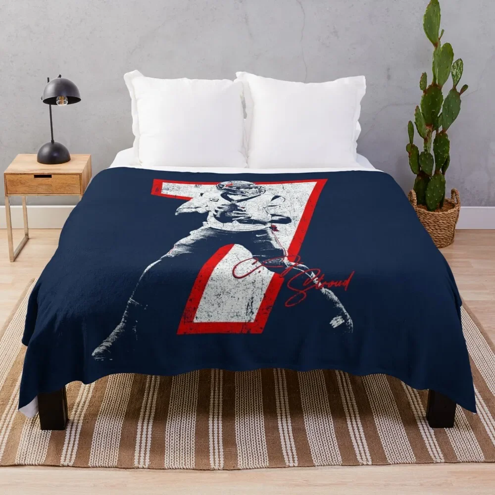 

CJ Stroud Throw Blanket Reusable Durable Soft Blanket for All Seasons