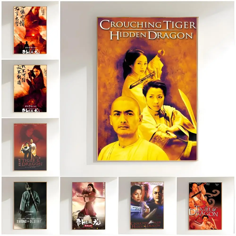 martial arts c-crouching tiger hidden dragon Poster Classic Wall Art  Home Decor  Peel and Stick Unframed