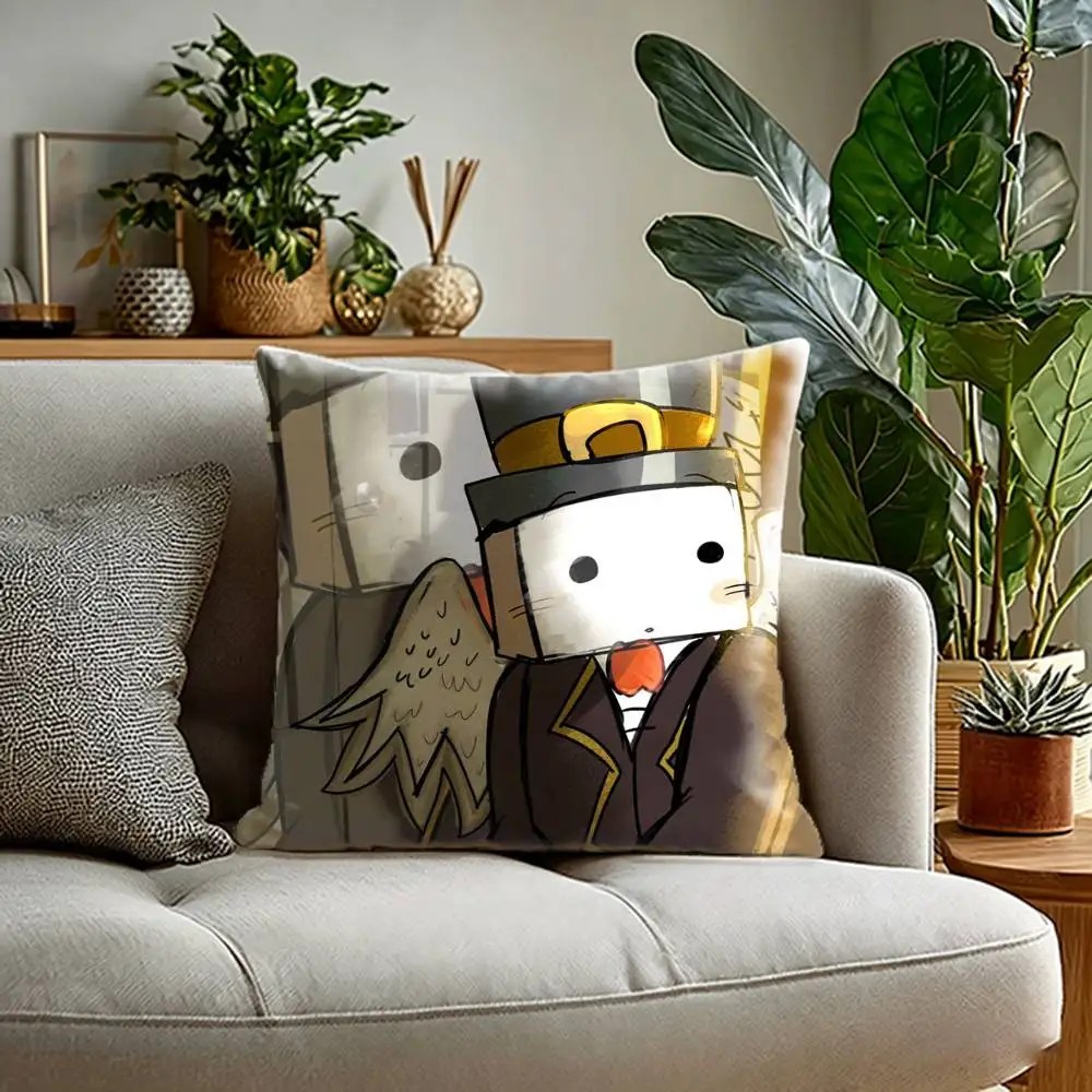 funny game Hatty BattleBlock Theater  Pillow Case Sofa Living Room for Bedroom car Headboard Backrest Cushion