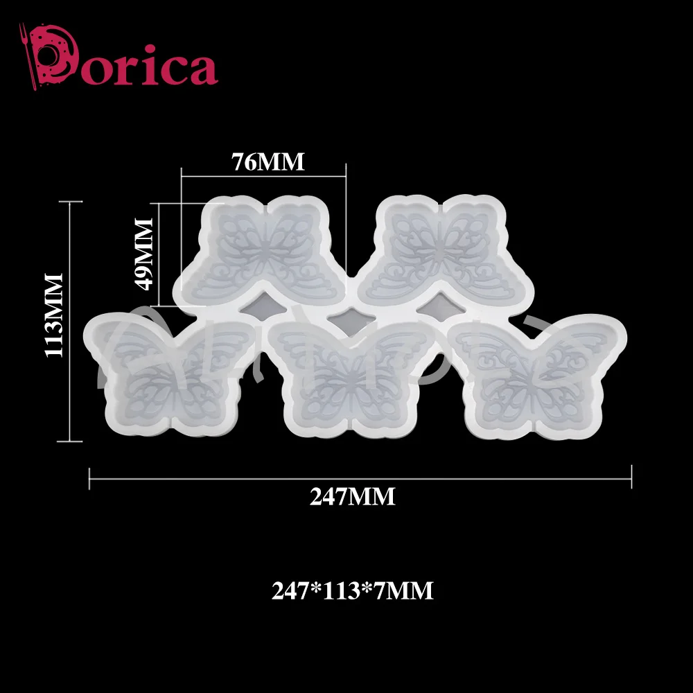 Dorica Butterfly Shape Lollipop Epoxy Silicone Mold Chocolate Cake Mould Cake Decorating Tools Kitchen Accessories Bakeware