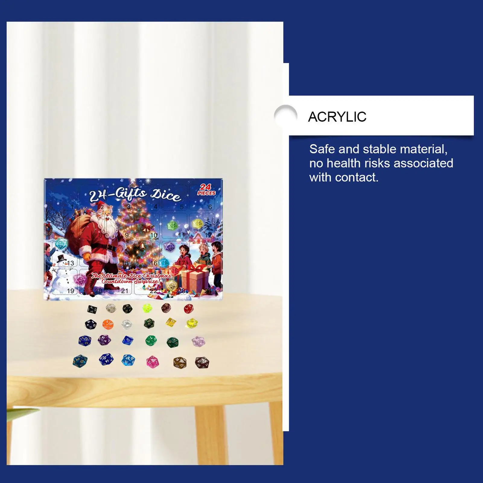 

Рождественский календарь на 2025 год, аксессуар для настольной игры, настольная игра, календарь обратного отсчета для семьи, для женщин, мальчиков, девочек, молодежи, подростков, жены