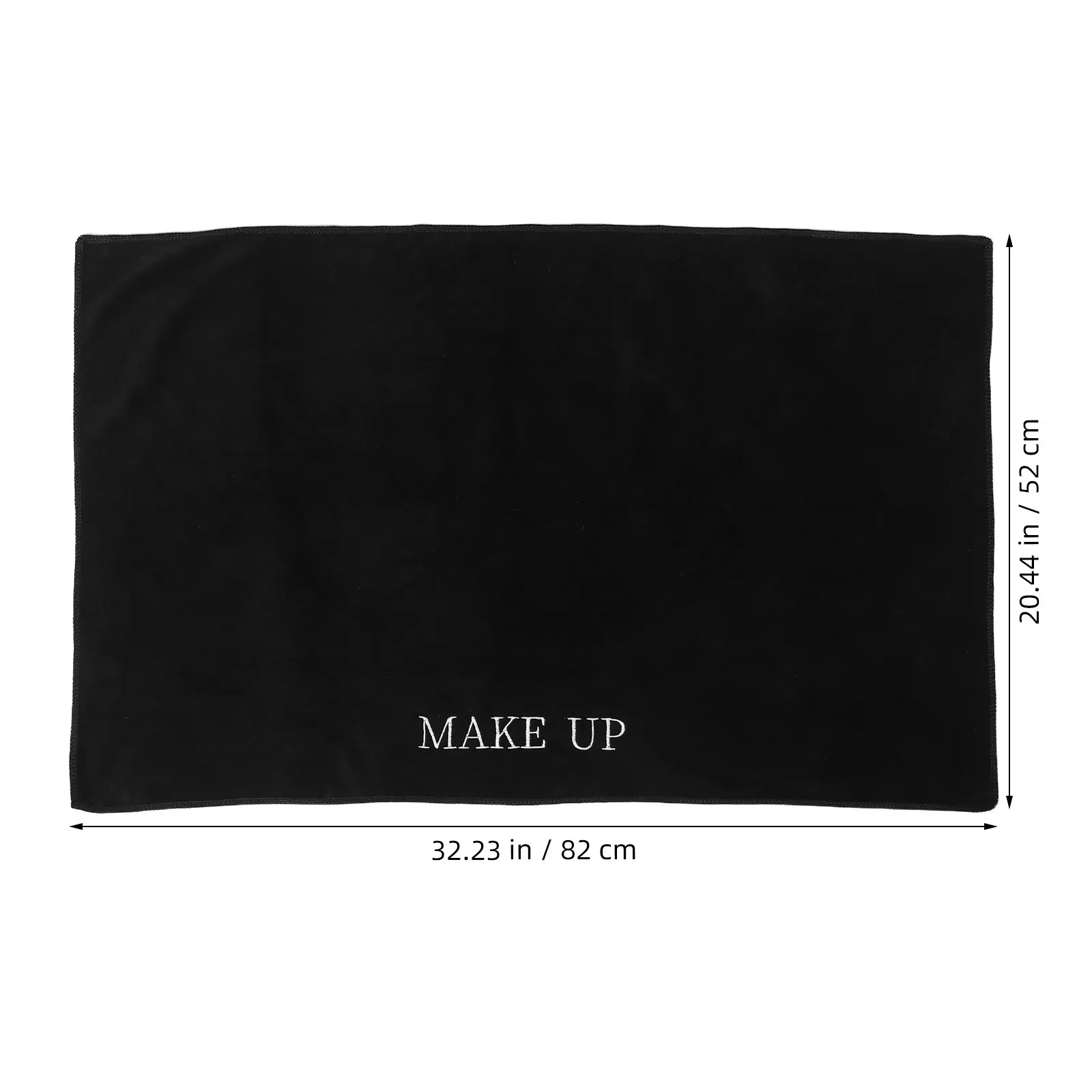 32x20 Inch Matte Black Tablecloth for Makeup Artists Salon Table Cover Beauty Table Protector Photography Desk Mat Vanity Top