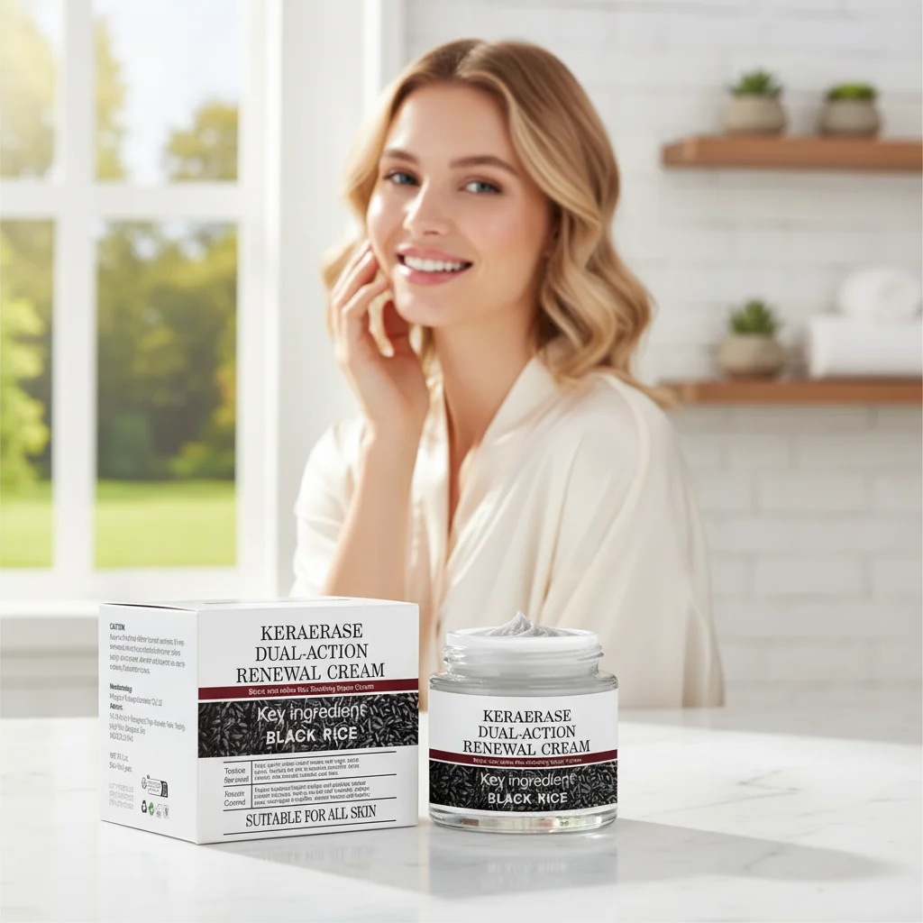 Black Rice Raw Pulp Moisturizing Cream - Hydrates, Evens Skin Tone, Reduces Fine Lines With Rice Extract & Hyaluronate Face Care