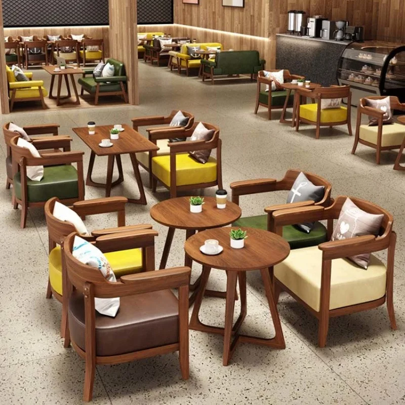 Modern Hotel Restaurant Furniture Fast Food Restaurant Table Sets Coffee Shop Furniture Cafe Table and Chair New Design view 3