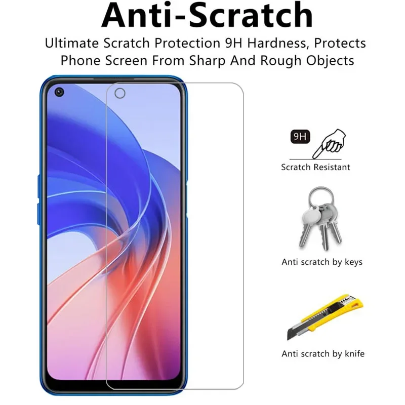 Protector de pantalla de vidrio templado para oppo a55 5g, película de seguridad opp, oppoa55, a 55, 55a, 6,5, 9h