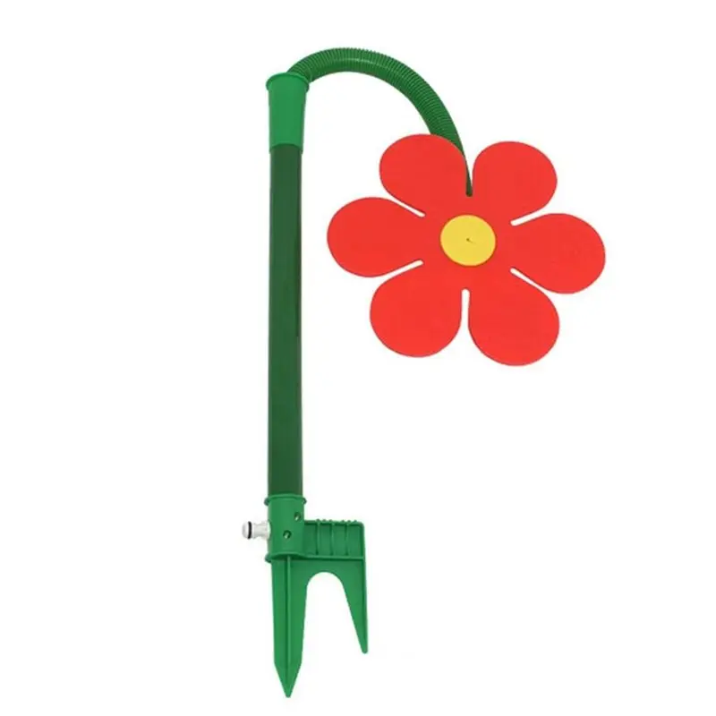 B23B Crazy Dancing Flower Water Sprinkler For Lawn For Yards Fun Sun Flower Design Daisies Sprinkler System