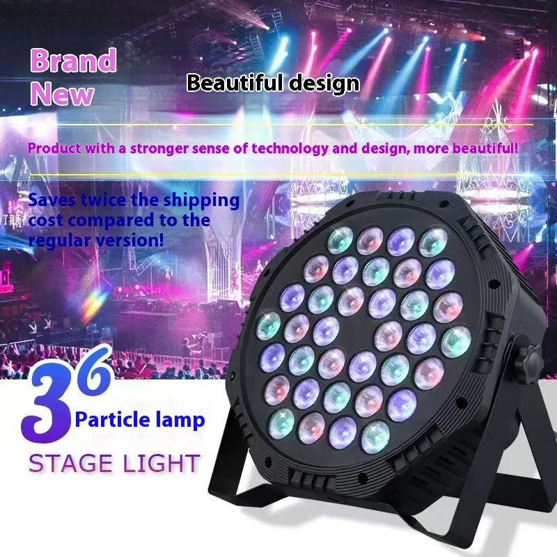 

Cross-border Remote Control 18 - LED / 36 - LED Ultra - thin RGB Color - changing Par Lights, KTV & Bar Flash Lights, Colorful S