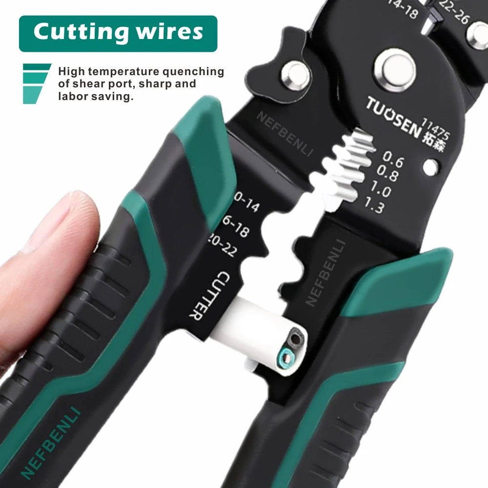 Multifunctional Crimping Pliers U-Type O-Type Crimp Terminal Connector 0.5-4mm Cable Clamp Pliers Electric Lug Wire Connector