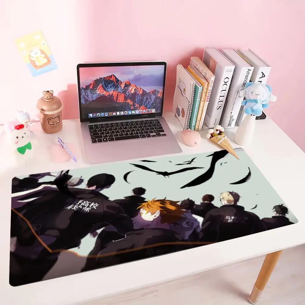 Anime H-Haikyuus Non-Slip Pad Laptop Mouse Pad PC Accessories Custom Made Mouse Large Gaming MousePad Keyboard Mat 900*400mm