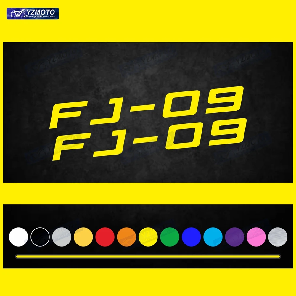 For FJ-09 FJ09 Motorcycle Accessories Racing Fuel Tank body Logo Decals Engine Fairing Windshield Helmet Decorative Stickers