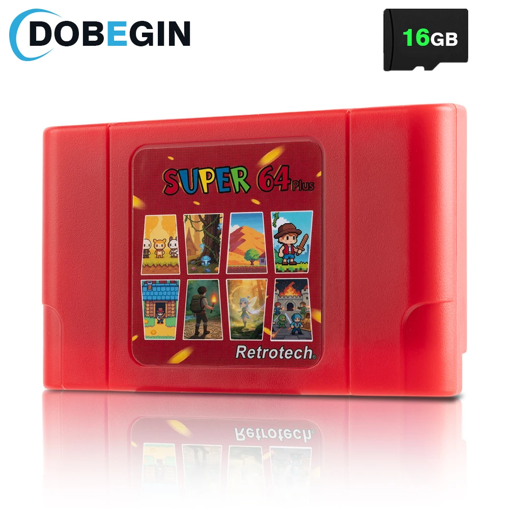 New Super 64 Retro Game Card 340 in 1 Game Cartridge for N64 Video
