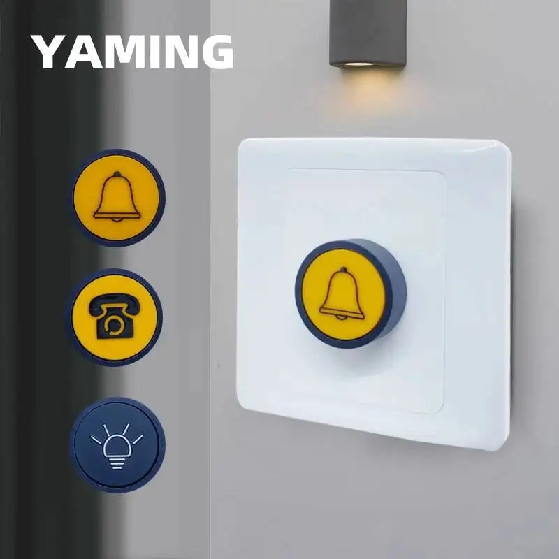 86 Tipo Pannello interruttori di controllo accessi nascosto Reset Pulsante comunitario di uscita piccola Interruttori campanello per porte a vista