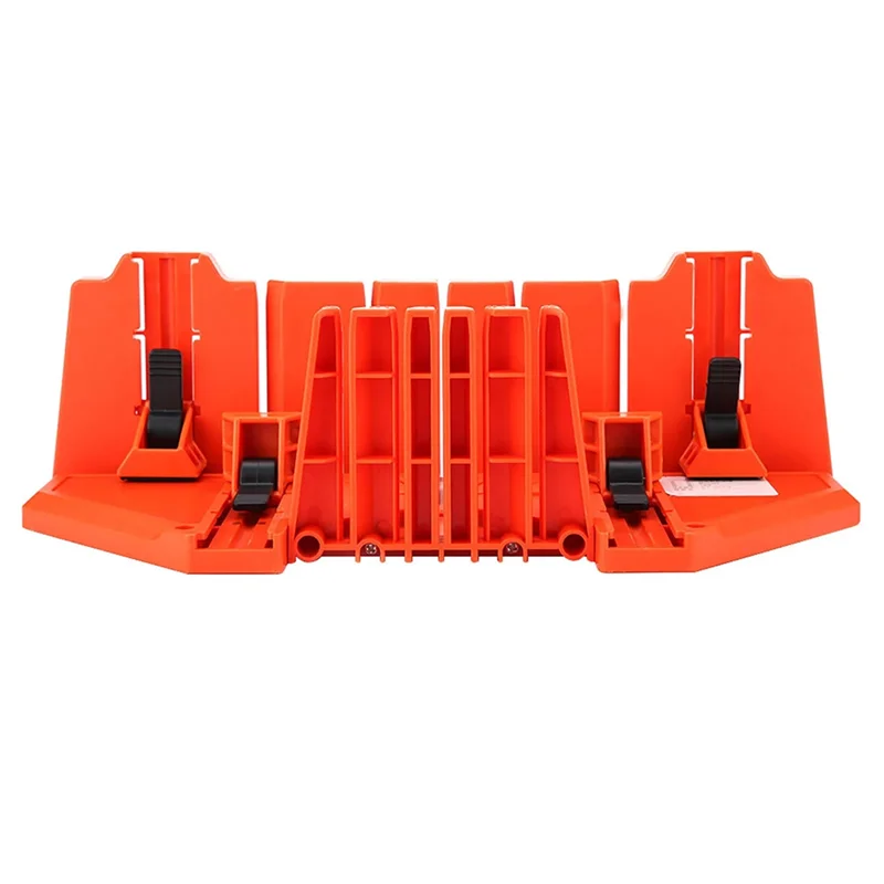 

B17B Hardware Tool Miter Box 14Inch Plastic Wood Cutting Pruning Saw Clamp Mitering Box Hand Saw