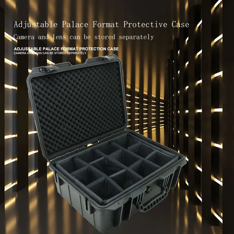 12 Grid Camera Suitcase Shockproof Waterproof Sponge Padded Lining Photography Case Lens Partition Liner Protective Box Bag