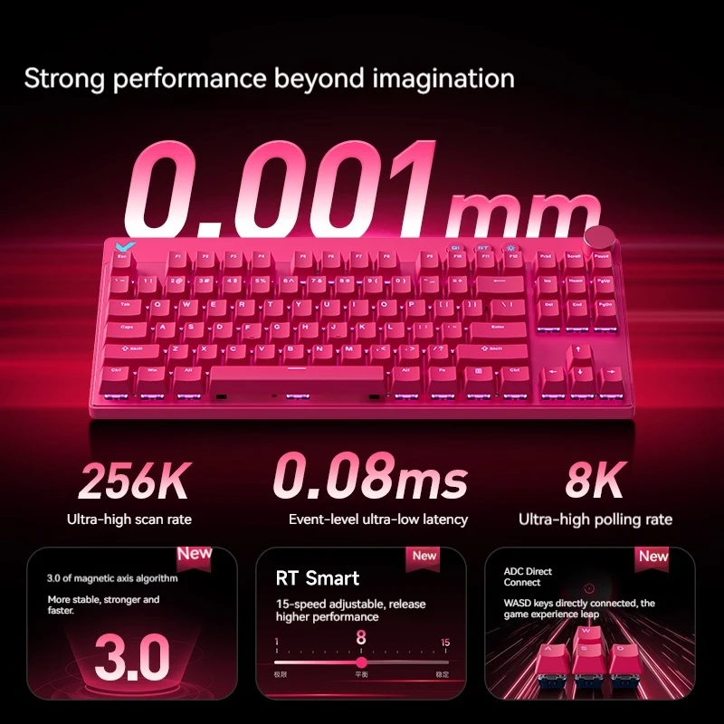 Mchose Mix 87 Magnetic Axis Mechanical Keyboard Customized Esports Fps Gaming Dedicated Wired Valorant Magnetic Axis Keyboard