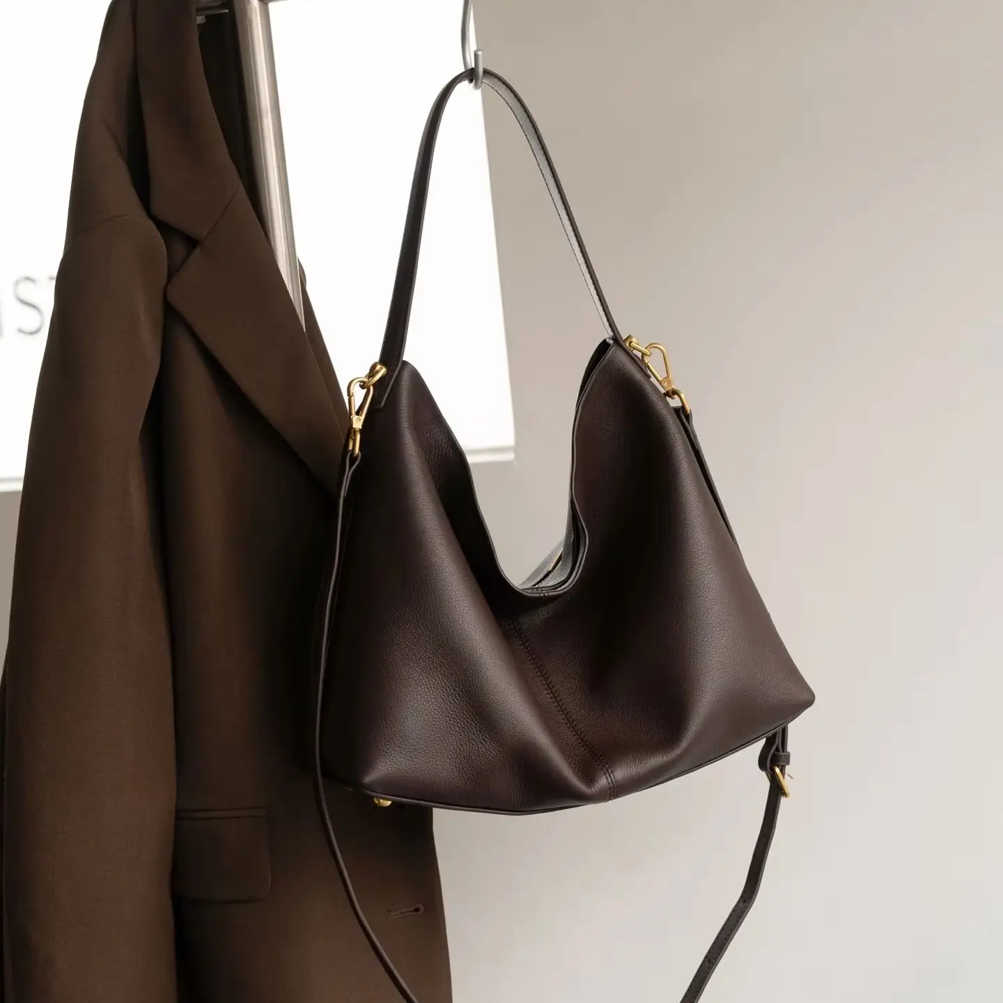 Genuine Grade Leather Women Shoulder Crossbody Large Bag Luxury Designer Brand Female Handbag Fashion Soft Cowhide Ladies Tote
