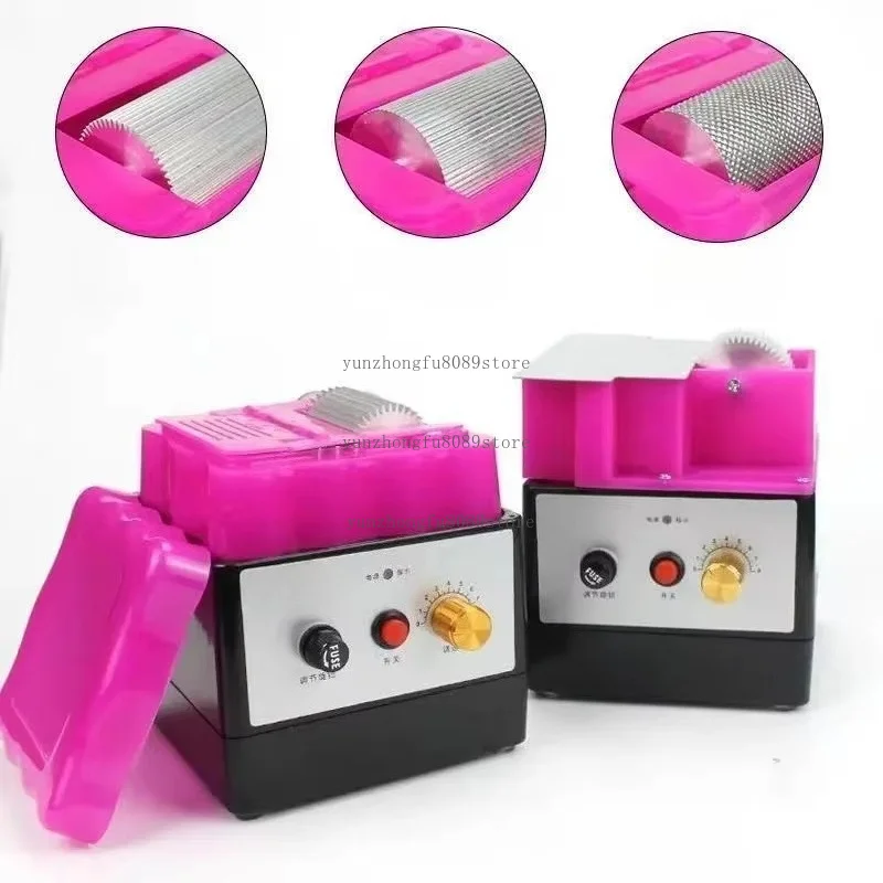 DIY Tools 220V Electric Oil Edge Box Paint Applicator Leather Oil Paint Edge Men Wallet Making Belt Repairman Edge Stain