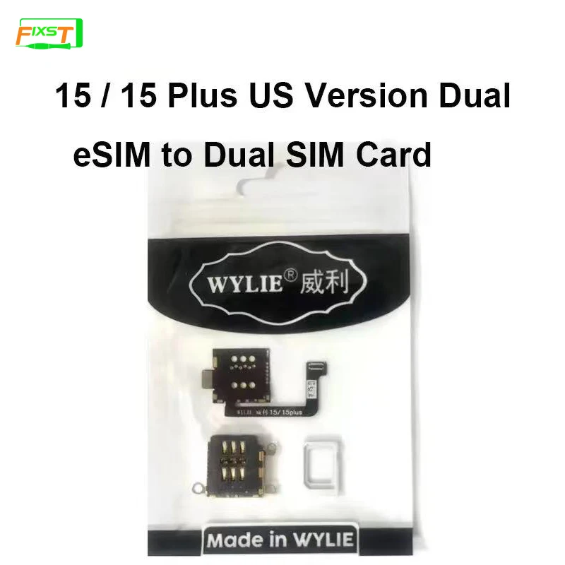 2023 Nieuwe Wylie 15/15 Plus Ons Versie Dual Esim Naar Dual Sim Kaart 15pro/15Promax Us Versie Met Ingebouwde Dual Card Lint Kabel