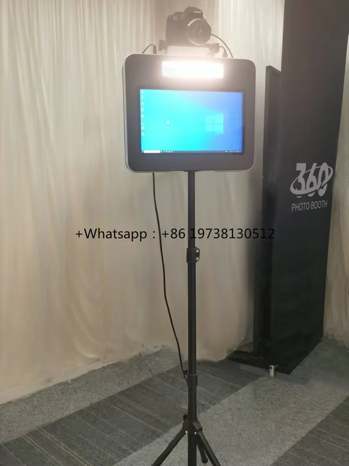 New Arrival photo booth machine 15.6 Inch DSLR Selfie Photobooth Stand with Touch Screen photography booth Shell for Events