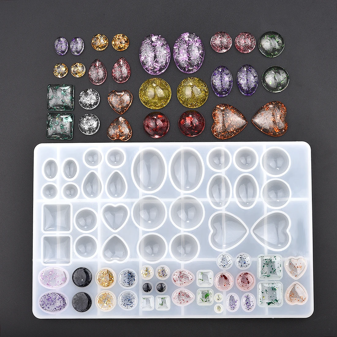 DIY Alphabet Resin Molds Set Backward Letter Number Silicone Casting Molds Resin Epoxy Molds For Keychain Making Pendant Jewelry