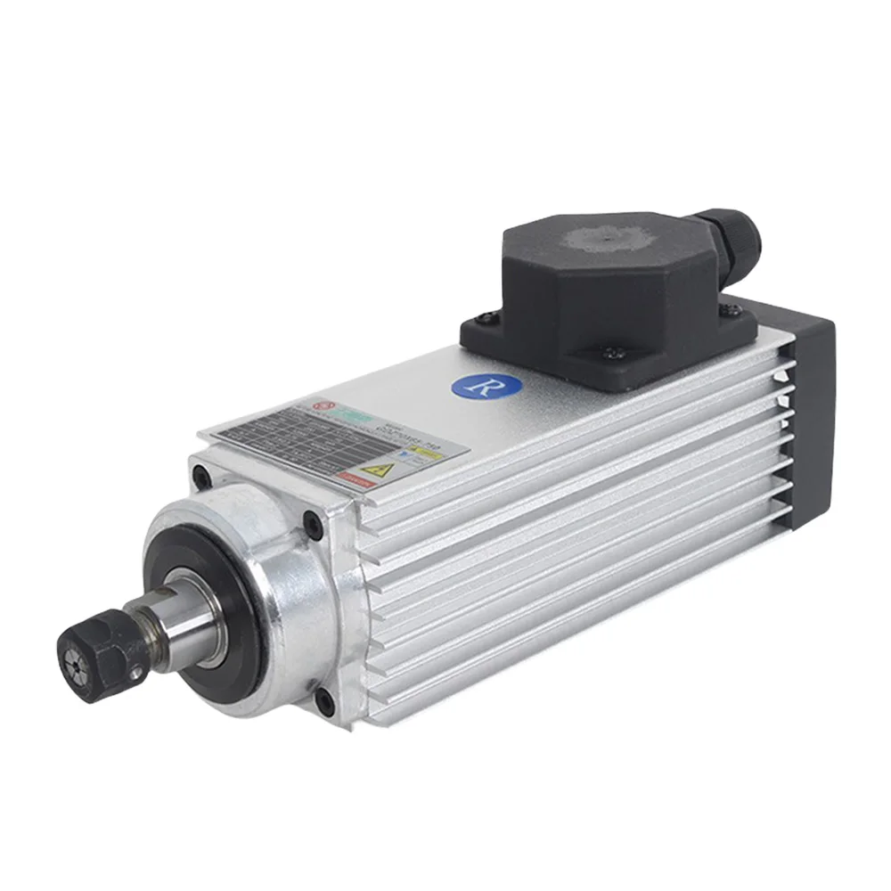 Woodworking square air-cooled spindle motor 750W220/380V high-speed electric spindle