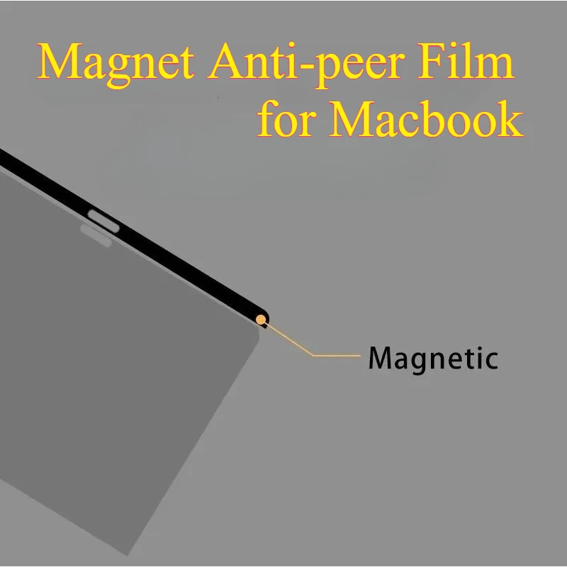 

Magnet Anti Spy Matte Film Magnetic Anti-Glare Screen Protector For Macbook Air 13 A2337 A2681 M1 M2 2020 2022 Pro 14 15 16 11