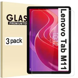 (3 opakowania) szkło hartowane do tabletu Lenovo Tab M11 2024 TB-330FU TB-331FC folia ochronna na ekran Xiaoxin Pad 2024 11-calowy