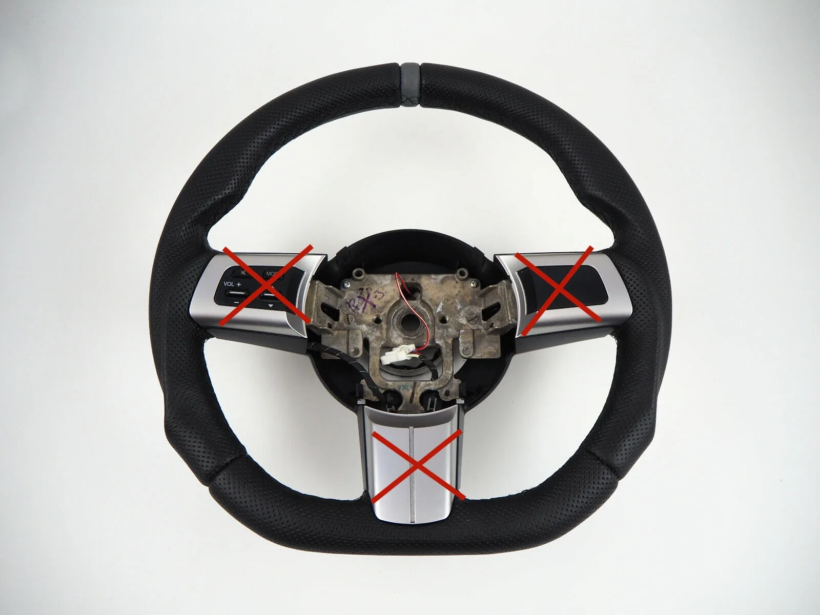 For MAZDA MX-5 Mk3 III NC RX-8 R3 Flat Bottom Steering Wheel Included MX5 Miata