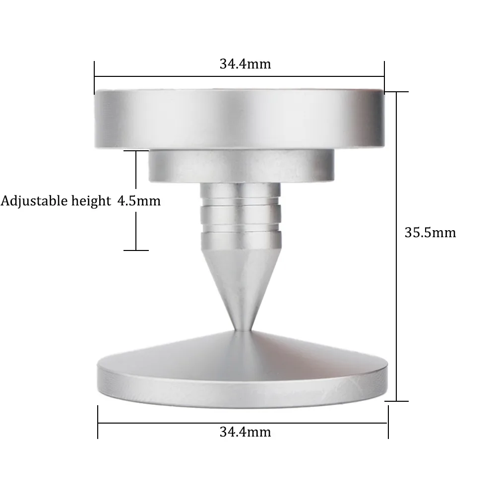 Preffair SP3535 4sets silver Speaker Spike Isolation Feet Brass Cone Turntable AmplifierAmp cone speaker pad