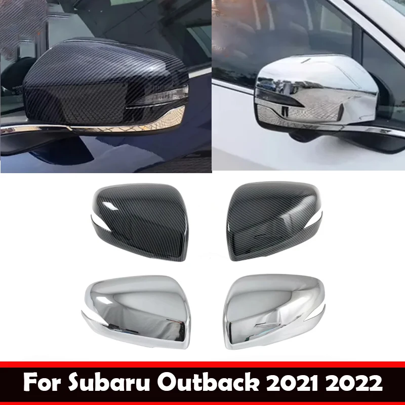 

Для Subaru Outback 2021 2022, хромированная крышка бокового зеркала из АБС-пластика, крышка зеркала заднего вида, наклейка на корпус зеркала заднего вида, внешние аксессуары