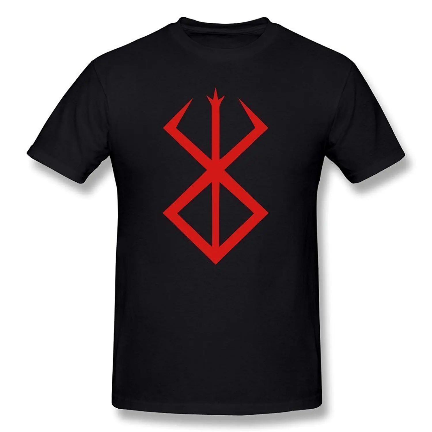 Berserk Rune Warrior Norse Mythology Symbol Cursed T-Shirt 100% Cotton O-Neck Summer Short Sleeve Casual Mens T-shirt Size S-3XL