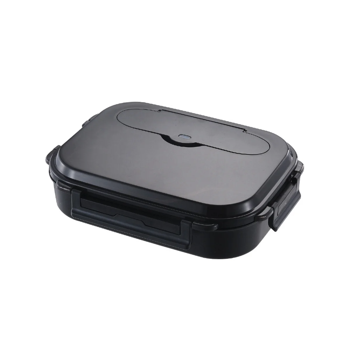 

Stainless Steel Lunch Box Children Food Storage Insulated Lunch Container Box Breakfast Bento Case with Soup Cup Black