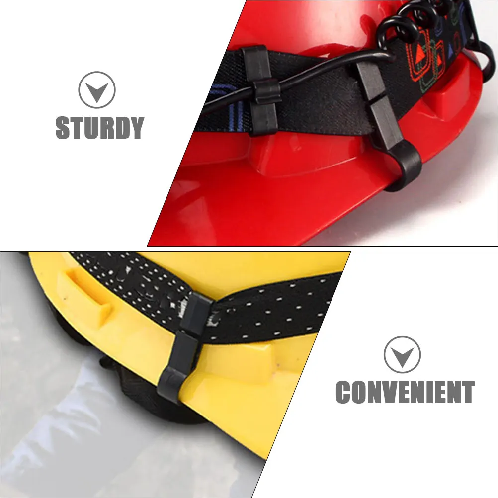 

50pcs Headlight Clip Sturdy Material Long Time Use Safety Clip Hard Hat Headlamp Hook Easy Install Outdoor Work