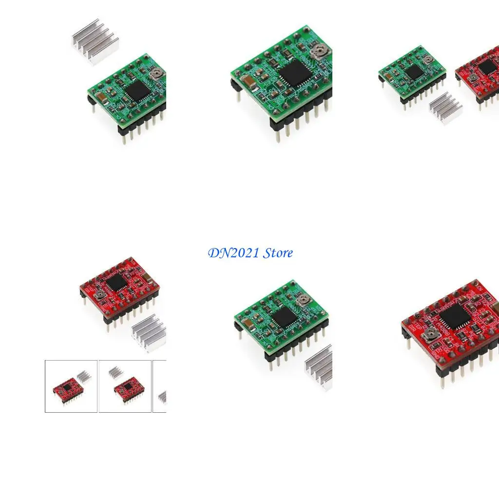 

F3KE 1PCS A4988 Stepper Motor Driver Complete with Headers Simple And Direction Control for NEMA17 Printer Motor