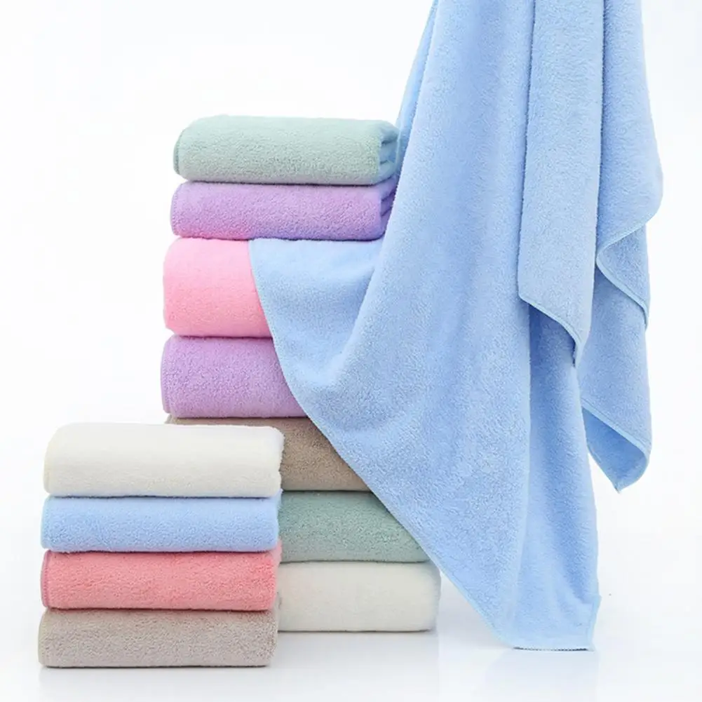 

Practical Beach Towel High-density Bath Washcloth Soft Cleaning Home Face Hair Towel Washcloth