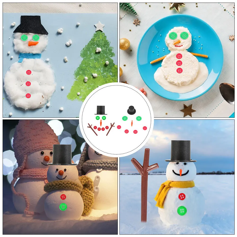 مجموعتان من إكسسوارات رجل الثلج التعليمية التي يمكنك صنعها بنفسك لتزيين العطلات وإمدادات أنشطة الفصل الدراسي