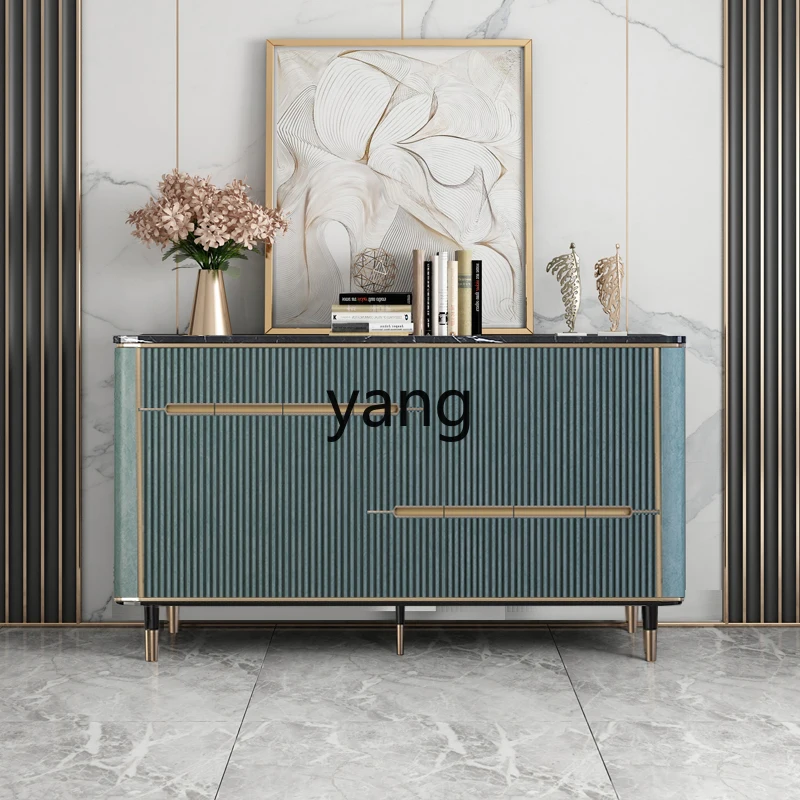 Yjq Entrance Shoe Cabinet Entrance Cabinet Post-Modern Sideboard Cabinet 1.6 M Marble Lobby