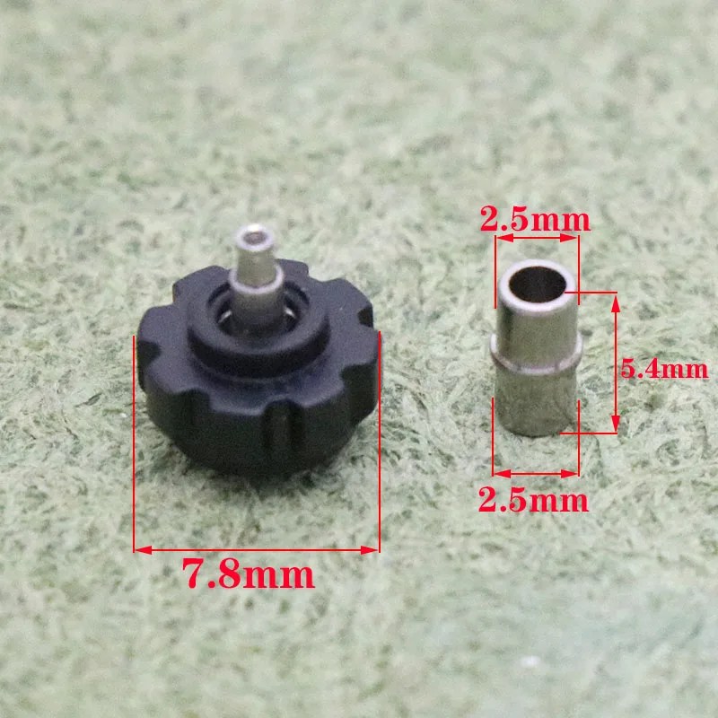 Uhr Einstellen Zeit Taste Zubehör Kopf 7,8mm Dicke 5,2mm Griff Rohr Schwarz Silber Für Tag Heuer CAH1110 Uhr reparatur Werkzeuge