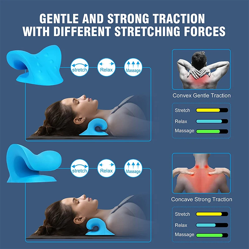 Массажная подушка для шеи, плеч, шейного отдела, расслабляющий массажер, хиропрактика, корректор позвоночника, облегчение боли, Ортопедическая