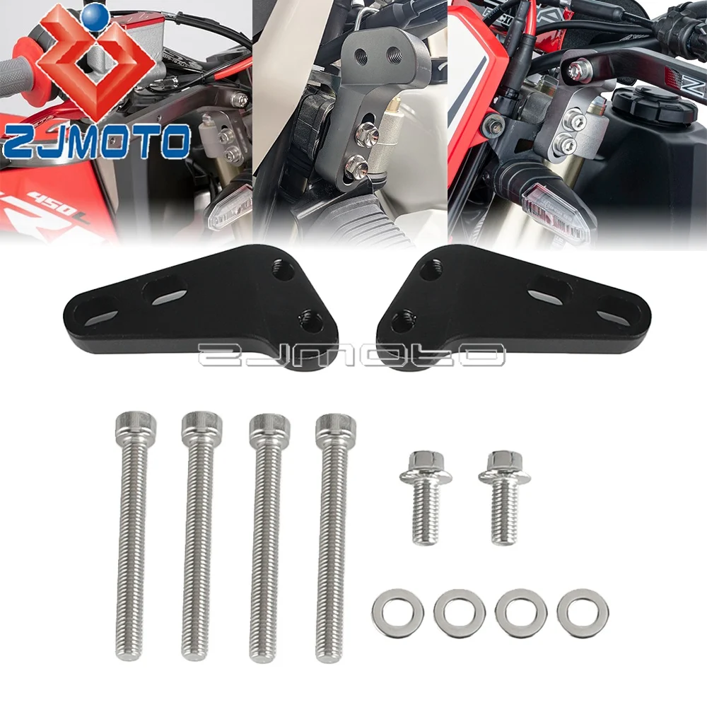 Dirt Bike Handguard Mounting Support ZE71-1821 For Suzuki RMX250S Kawasaki D-TRACKER/X KLX KDX Honda SL230 XR600R/650R/L XLR125R