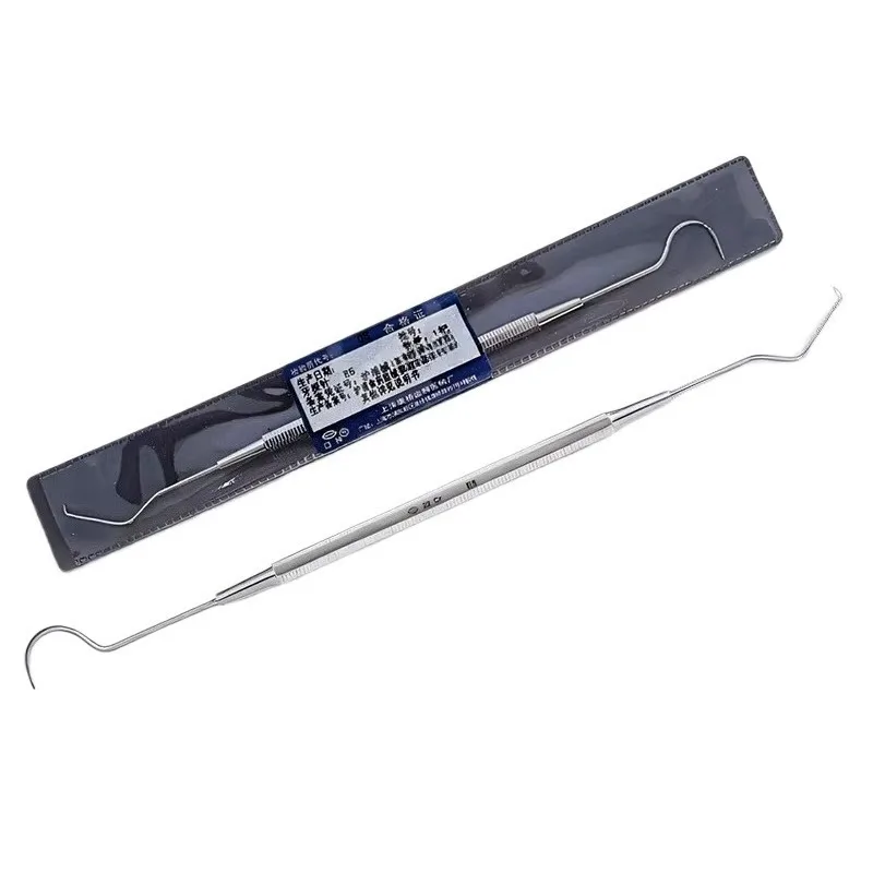 Double-Ended Dental Explorer Stainless Steel Dental Probe for Cavity Detection & Root Canal Exploration toos