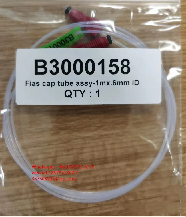 

For PerkinElmer B3000158 Capillary Set, Brand New Unused. Double Fitting B3000158 FIAS Capillary Set 1m Length, 0.6mm. 1Piece