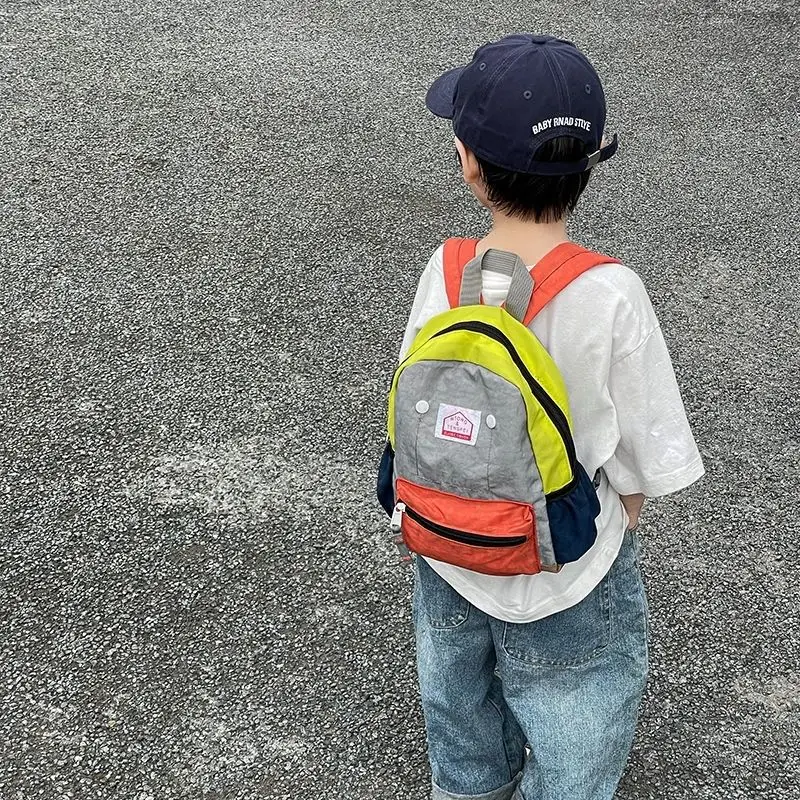 Sac à dos en nylon matelassé coréen pour bébé, sacs à dos de voyage étanches, cartable pour enfants de la maternelle, cartable pour garçons et filles, 2023