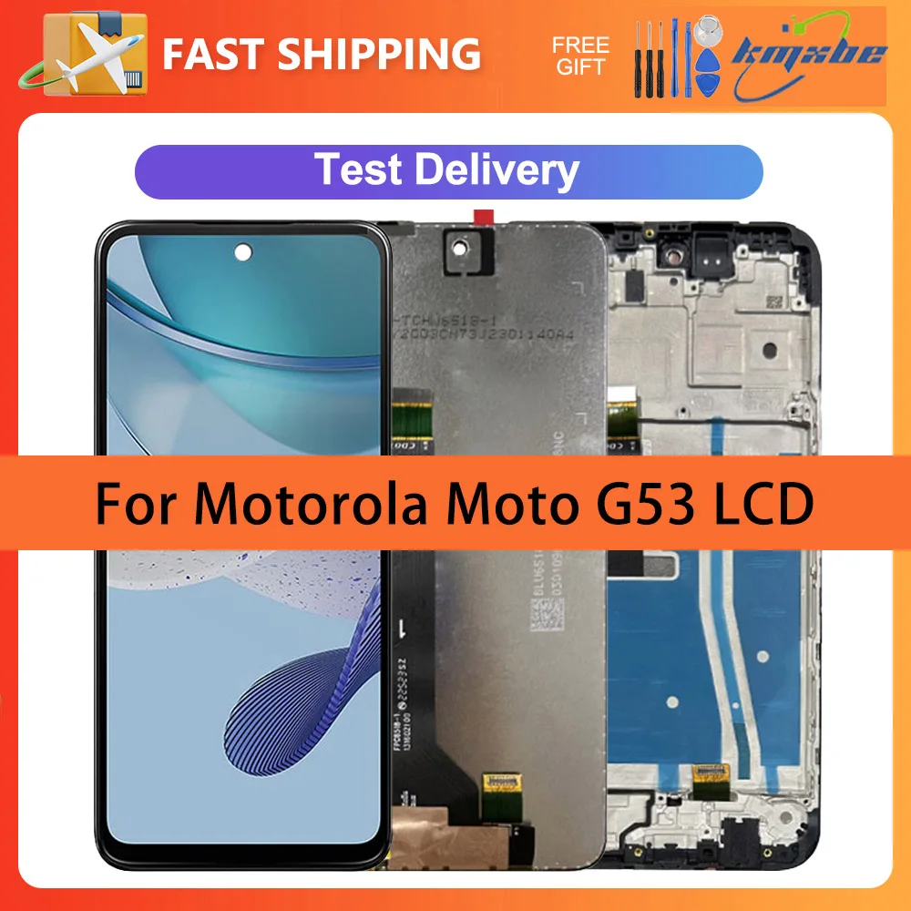 

6.5" LCD For Motorola Moto G53 Display Touch Screen Sensor Digitizer Assembly Replacement For Moto G53 XT2335-2 Display