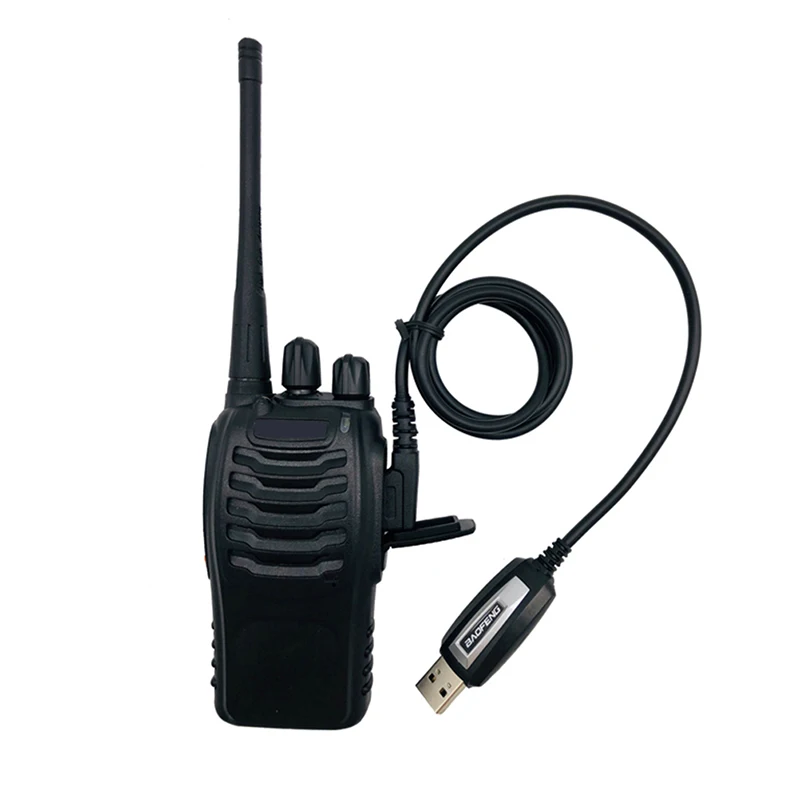 Portable USB Programming Cable For Two-way Radio Walkie Talkie BF-888S UV-5R UV-82 Waterproof